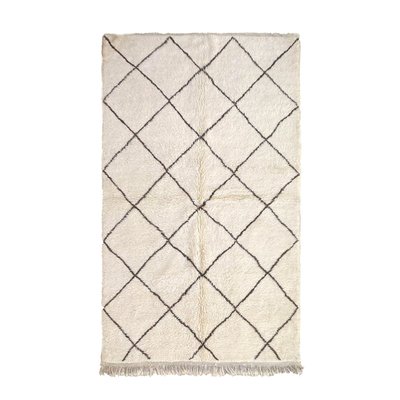 Tapis berbere contemporain en laine fait main beige AFK LIVING