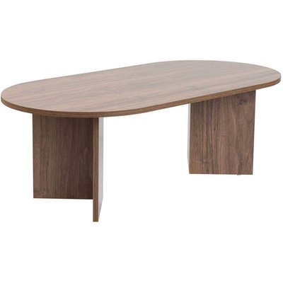 Table basse ovale en aggloméré Sable HANAH HOME