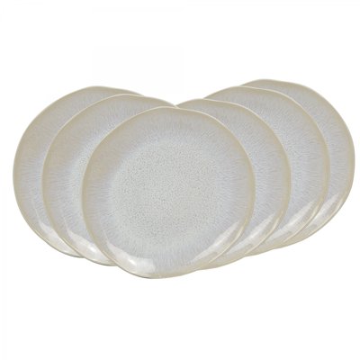 Lot de 6 grandes assiettes, NUAGE ARTIME