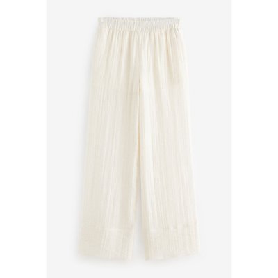 Pantalon texturé coupe large coupe classique NEXT