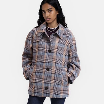 Manteau court, à carreaux LA REDOUTE COLLECTIONS