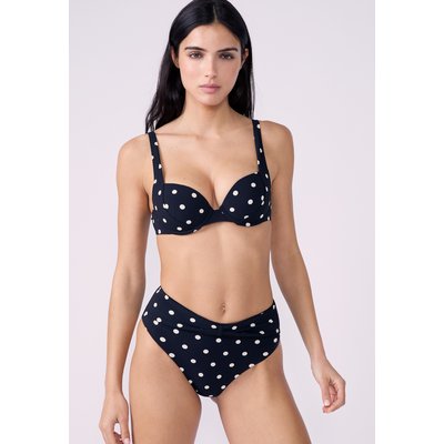 Culotte bikini taille haute à pois POLKY ETAM