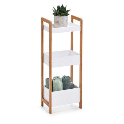 Étagère à poser rangement salle de bains 3 tablettes bois ZELLER PRESENT