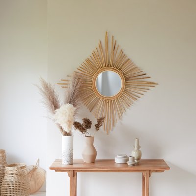 Miroir en rotin naturel 80 cm ISIDORE TIKAMOON