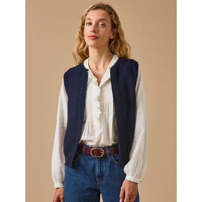 Gilet laine mérinos  - Cyrillus X les 3 Tricoteurs CYRILLUS
