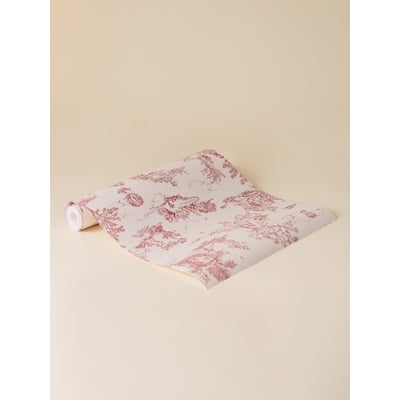 Papier peint écru esprit toile de Jouy CYRILLUS
