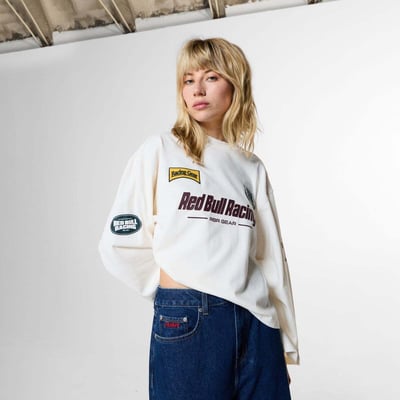 Red Bull Racing T-Shirt Manches Longues Coupe Large Avec Logo Imprimé PEPE JEANS