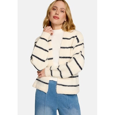 Strickjacke mit streifen offener style ZERO