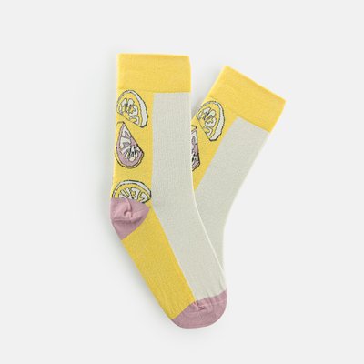 Chaussettes amusantes imprimées LEMON SOCKS LEMON JELLY