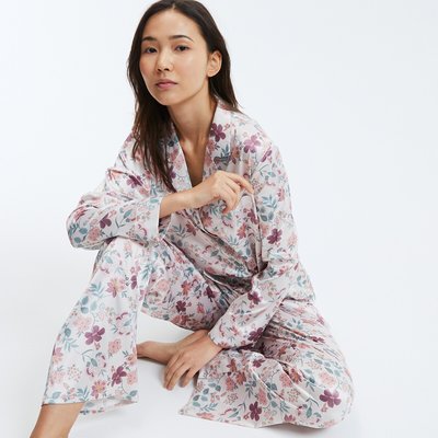 Pyjama en satin imprimé LA REDOUTE COLLECTIONS