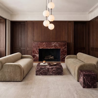 Serafina Faux Marble Block Coffee Table ÉDITÉ