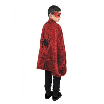 cape homme araignée avec masque PARTY PRO