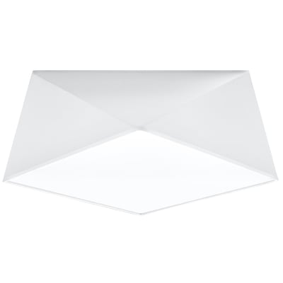 Plafonnier PVC Blanc E27 2 Hexa EDEN