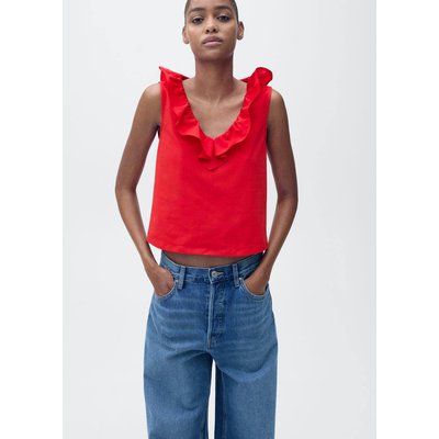 Top coton volant MANGO