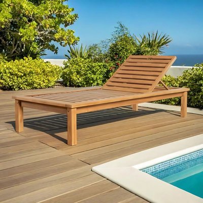 Bain soleil en teck massif Mamba WANDA COLLECTION