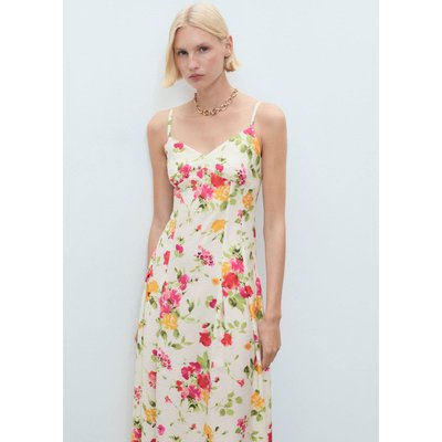 Robe évasée avec imprimé à fleurs MANGO