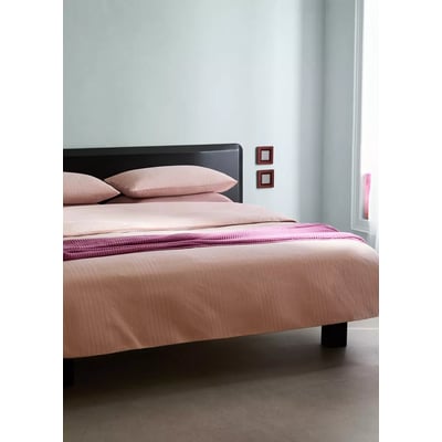 Housse de couette coton percale rayures aquarelle lit 150/160 cm MANGO HOME
