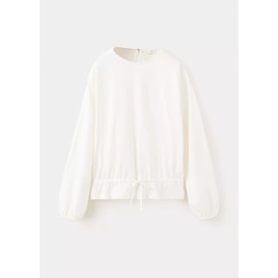 T-shirt coton détails brodés MANGO KIDS