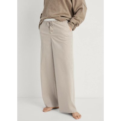Pantalon de pyjama rayé avec détail élastique MANGO
