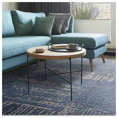 Abstract Chenille Blend Flatweave Rug SO'HOME