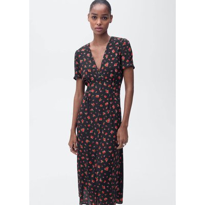 Robe midi fleurs MANGO