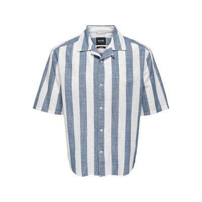 Gestreiftes Kurzarm-Hemd ONLY & SONS