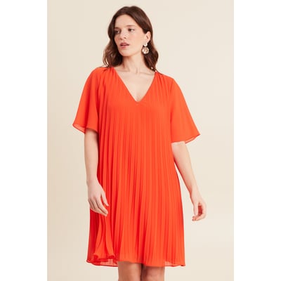 Robe droite plissée BREAL