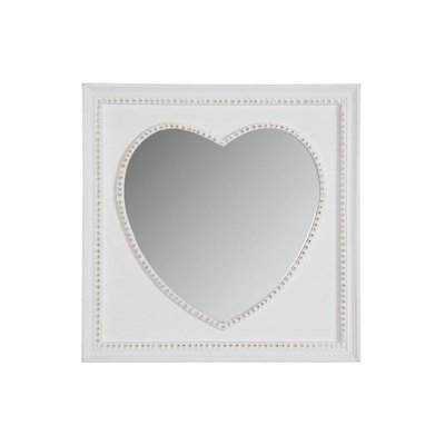 Miroir carré coeur blanc AUBRY GASPARD