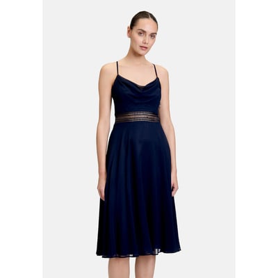 Robe de cocktail à encolure bénitier VERA MONT