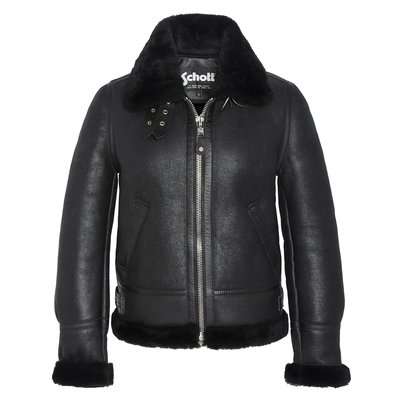 Blouson bombardier B-3, cuir de mouton SCHOTT