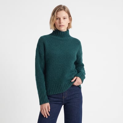 Pull épais col roulé oversize en maille chaude BELINDA ARTLOVE