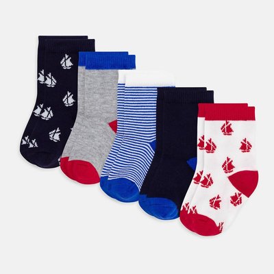 Set van 5 paar kousen PETIT BATEAU