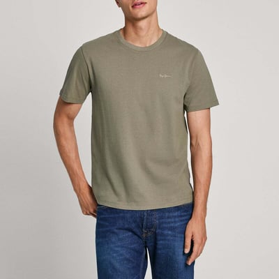 T-Shirt Coupe Regular Avec Logo Brodé PEPE JEANS