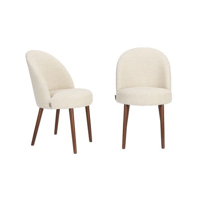 2 fauteuils Barbara tissu bouclé DUTCHBONE