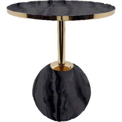 Table d'appoint en fer, faux marbre élégance RECOLLECTION