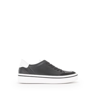 Sneakers en cuir à talon plat GABOR