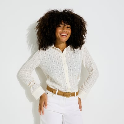 Chemise maille ajourée GRAIN DE MALICE