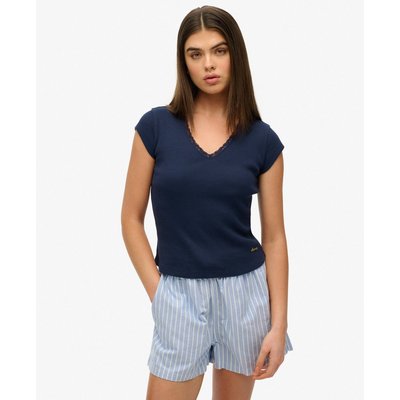Haut à liseré en dentelle Essential SUPERDRY