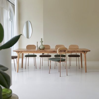 Table extensible en chêne massif 6-12 pers. CLARA TIKAMOON