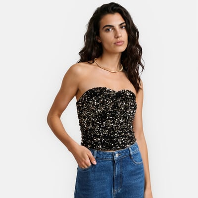 Bustier à sequins LA REDOUTE COLLECTIONS