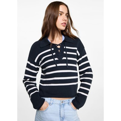 Pull-over rayures col polo MANGO TEEN