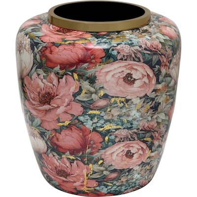Vase en métal décor floral RECOLLECTION