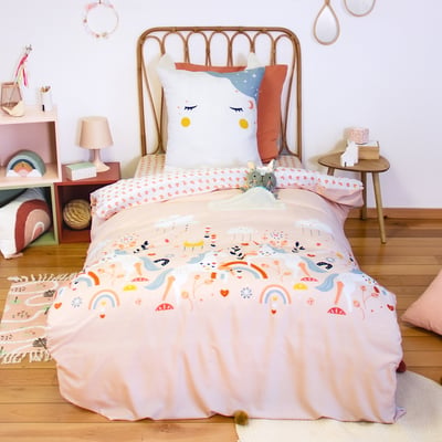 Parure de lit enfant microfibre, FEERIQUE C DESIGN HOME TEXTILE