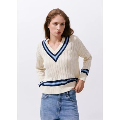 Pull-over maille tressée MANGO