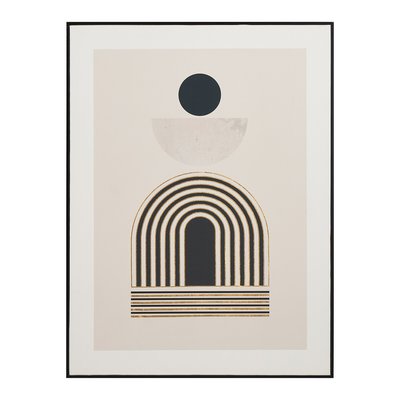 60x80cm Art Deco Print with Black Frame SO'HOME
