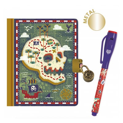 Petit carnet secret Steve avec feutre magique DJECO