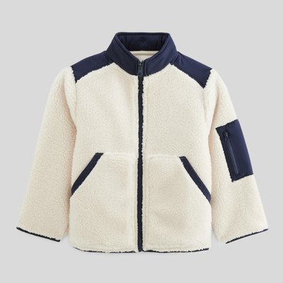 Veste en moumoute avec zip en polyester recyclé MONOPRIX