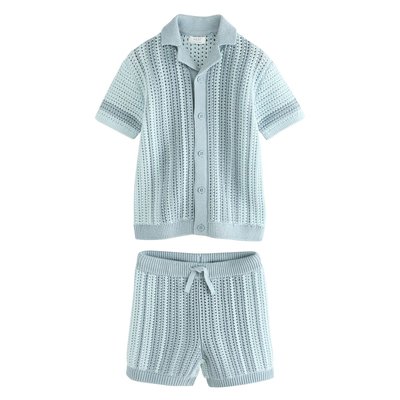 Short et chemise en crochet à manches courtes NEXT