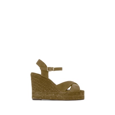 Sandales compensées en cuir BLAUDELL CASTANER