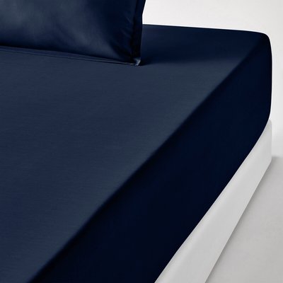 Drap housse percale coton, bonnet 35cm, Scenario LA REDOUTE INTERIEURS